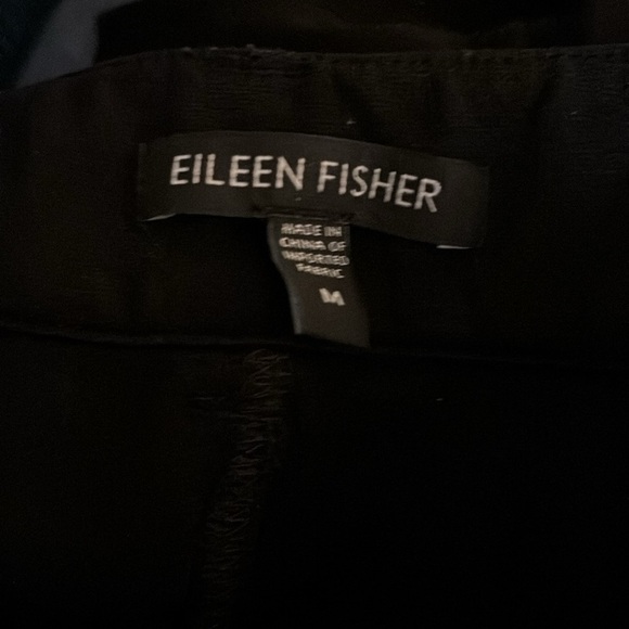Eileen Fisher Riding Breeches Ponte Pant Black Sz M Equestrian Stretch Zip Ankle - Picture 4 of 5